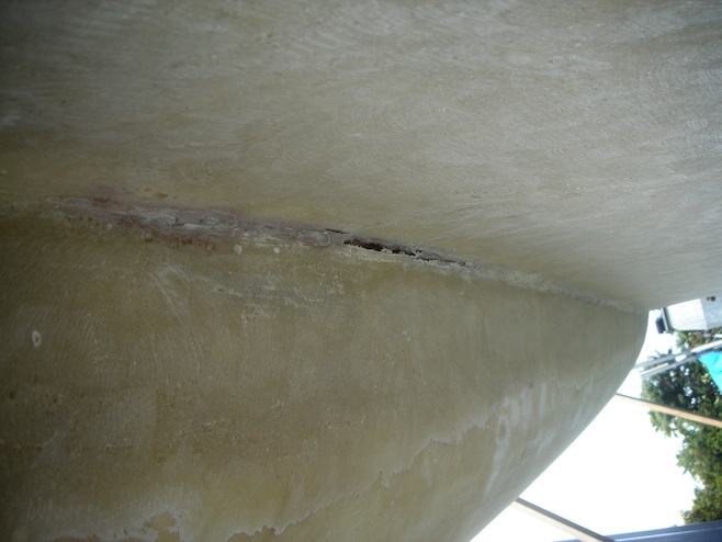 CC NZ Repair Port Hull Meeting Keel2.JPG (81198 bytes)